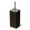 Wooden Toilet Brush & Holder Dark Oak -FlushPro Shop WTBHDO P