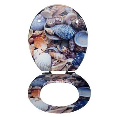 Wenko Sea Shell 3D Effect Soft Close Toilet Seat 4 Wenko Sea Shell 3D Effect Soft Close Toilet Seat - Image 2
