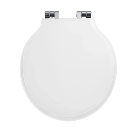 Imperial Etoile Soft Close Toilet Seat with Chrome Hinges - Gloss White 3 Imperial Etoile Soft Close Toilet Seat with Chrome Hinges - Gloss White
