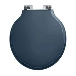 Imperial Etoile Soft Close Toilet Seat with Chrome Hinges - Moseley Blue