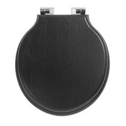 Imperial Etoile Soft Close Toilet Seat with Chrome Hinges - Wenge