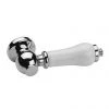 Imperial Chrome & White Ceramic Cistern Lever Handle 1 Imperial Chrome & White Ceramic Cistern Lever Handle -FlushPro Shop XO12000100 P