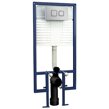 Hudson Reed Square Dual Flush Concealed WC Cistern with Wall Hung Frame - XTY009S 3 Hudson Reed Square Dual Flush Concealed WC Cistern with Wall Hung Frame - XTY009S