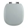 Imperial Radcliffe Soft Close Toilet Seat with Chrome Hinges - Grey Ecru