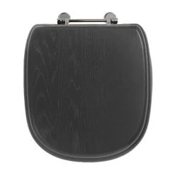 Imperial Radcliffe Standard Toilet Seat with Chrome Hinges - Wenge