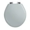 Imperial Oval Soft Close Toilet Seat with Chrome Hinges - Grey Ecru -FlushPro Shop XX50008104NSB P