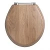 Imperial Oval Standard Toilet Seat with Chrome Hinges - Natural Oak -FlushPro Shop XX50008120 P
