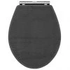 York Dark Grey Top Fixing Soft Close Toilet Seat 1 York Dark Grey Top Fixing Soft Close Toilet Seat -FlushPro Shop YRKTSG prod