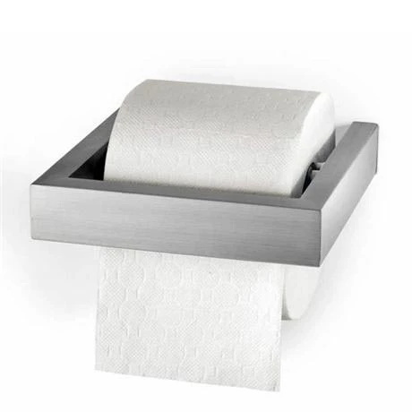 Zack Linea Wall Mounted Toilet Roll Holder - Stainless Steel - 40386 3 Zack Linea Wall Mounted Toilet Roll Holder - Stainless Steel - 40386