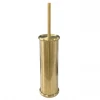 Brushed Gold Round Toilet Brush + Holder 1 Brushed Gold Round Toilet Brush + Holder -FlushPro Shop brushed gold round toilet brush holder lrg 670